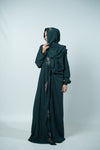 Prayer Dress Front Open (Dark Green)