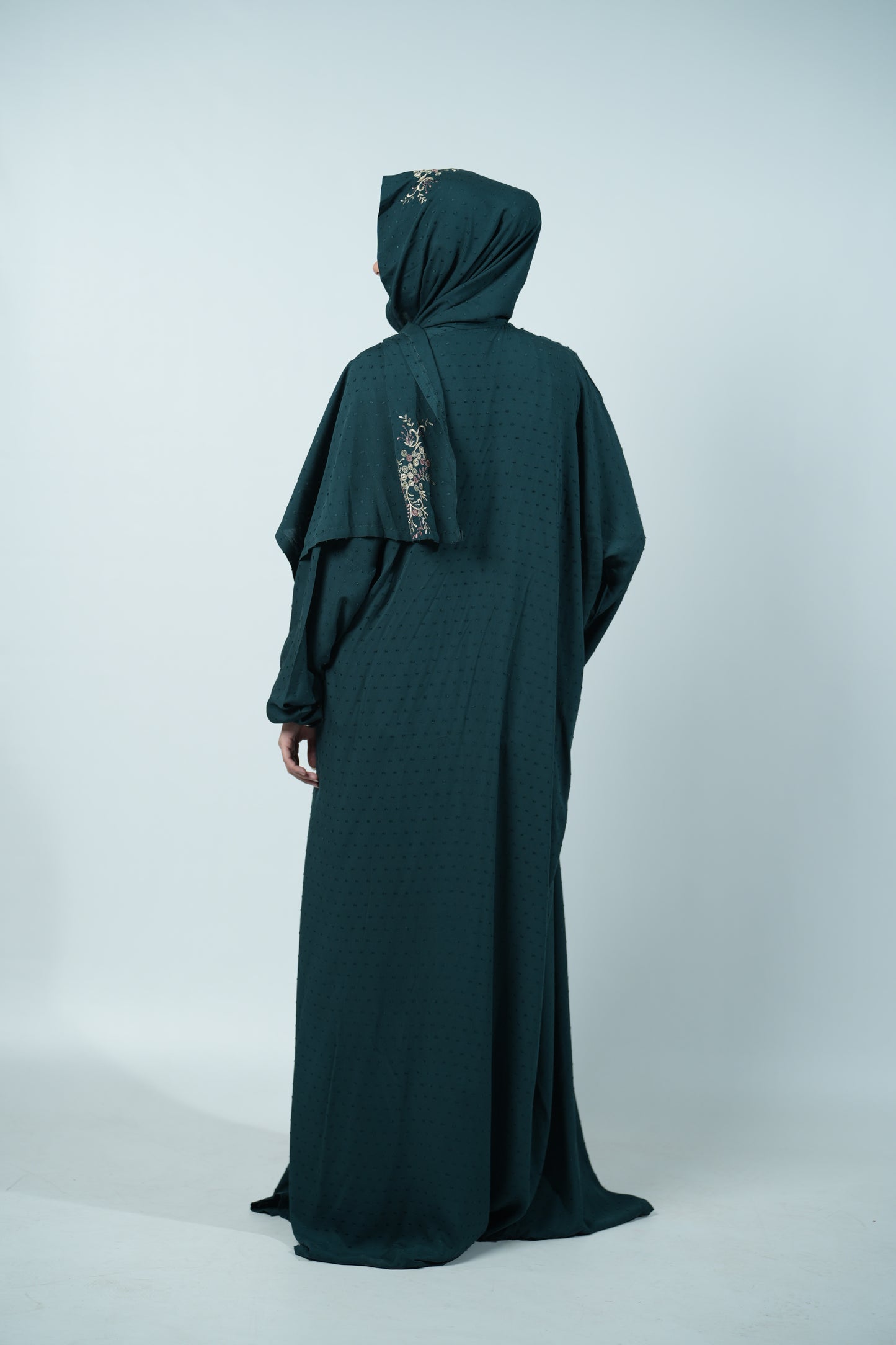 Prayer Dress Front Open (Dark Green)