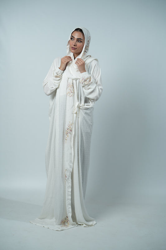 Prayer Dress Front Open (White)