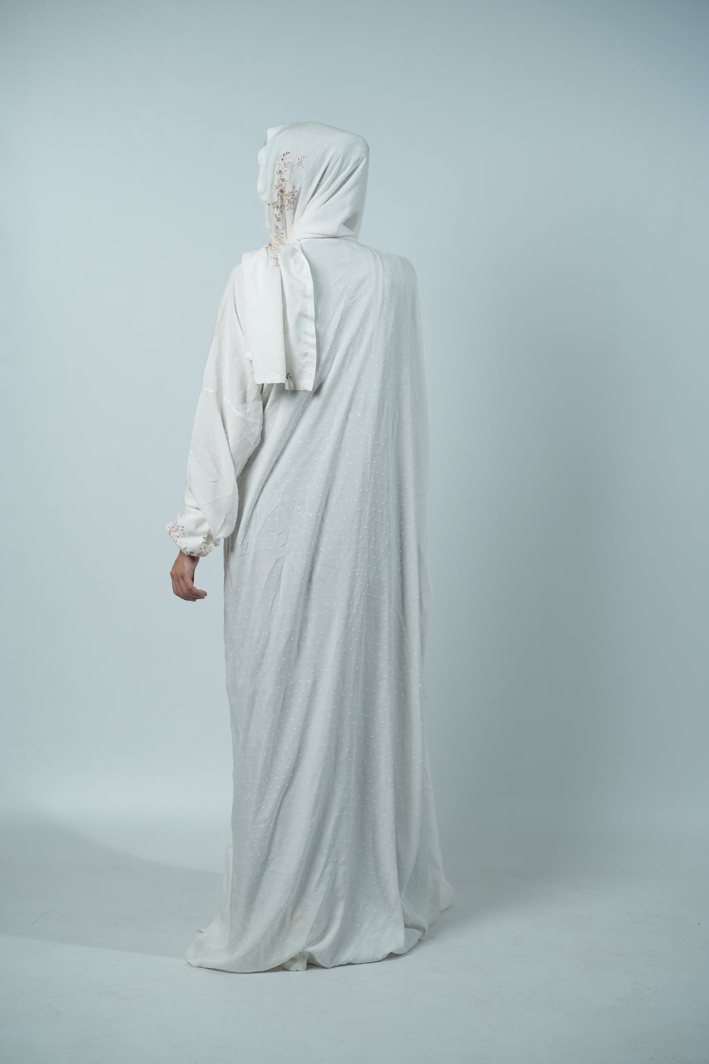 Prayer Dress Front Open (White)