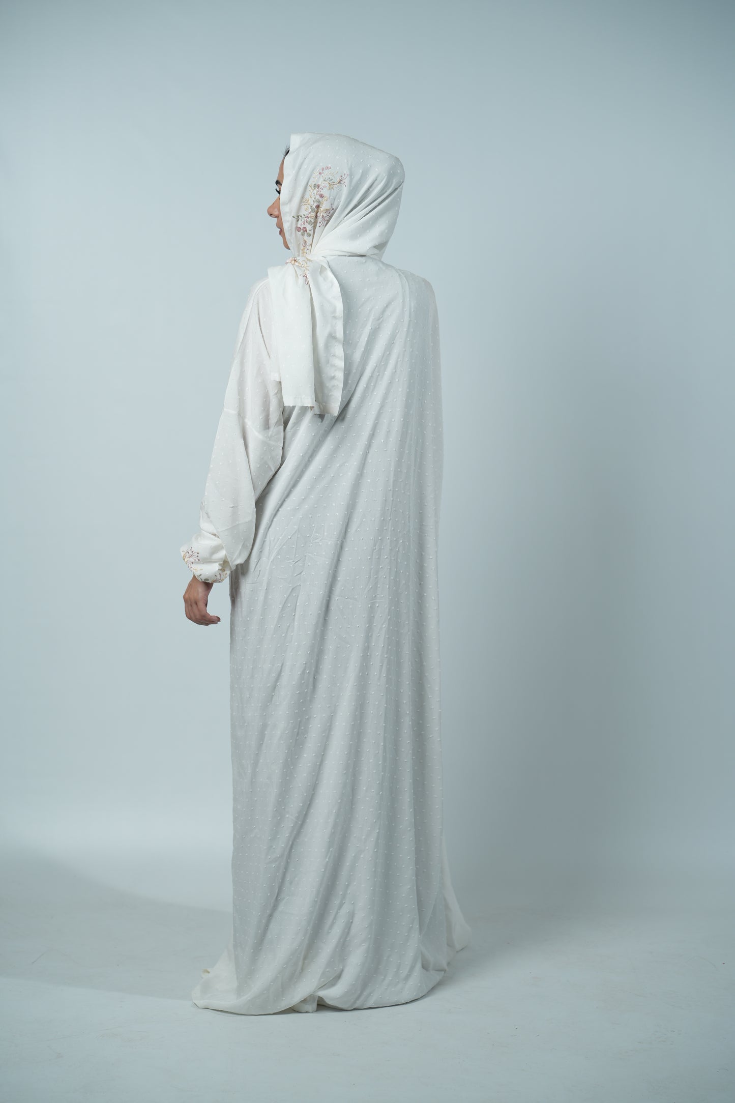 Prayer Dress Front Open (White)